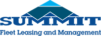 Logo of Summit Fleet Leasing and Management featuring a stylised mountain above the word 'summit' in blue, with the company slogan.