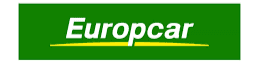 Logo of Europcar featuring the company name in white text on a green background with a yellow underline, symbolizing their commitment to employee benefits.