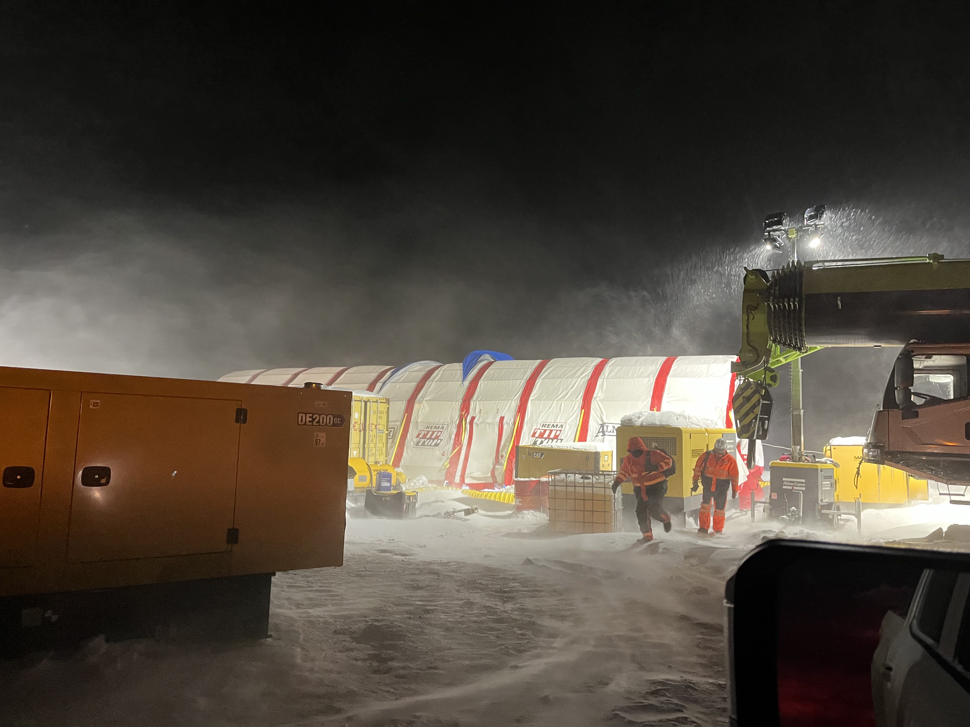 REMA TIP TOP and ALMEX team working through blizzard conditions at Armenian gold mine