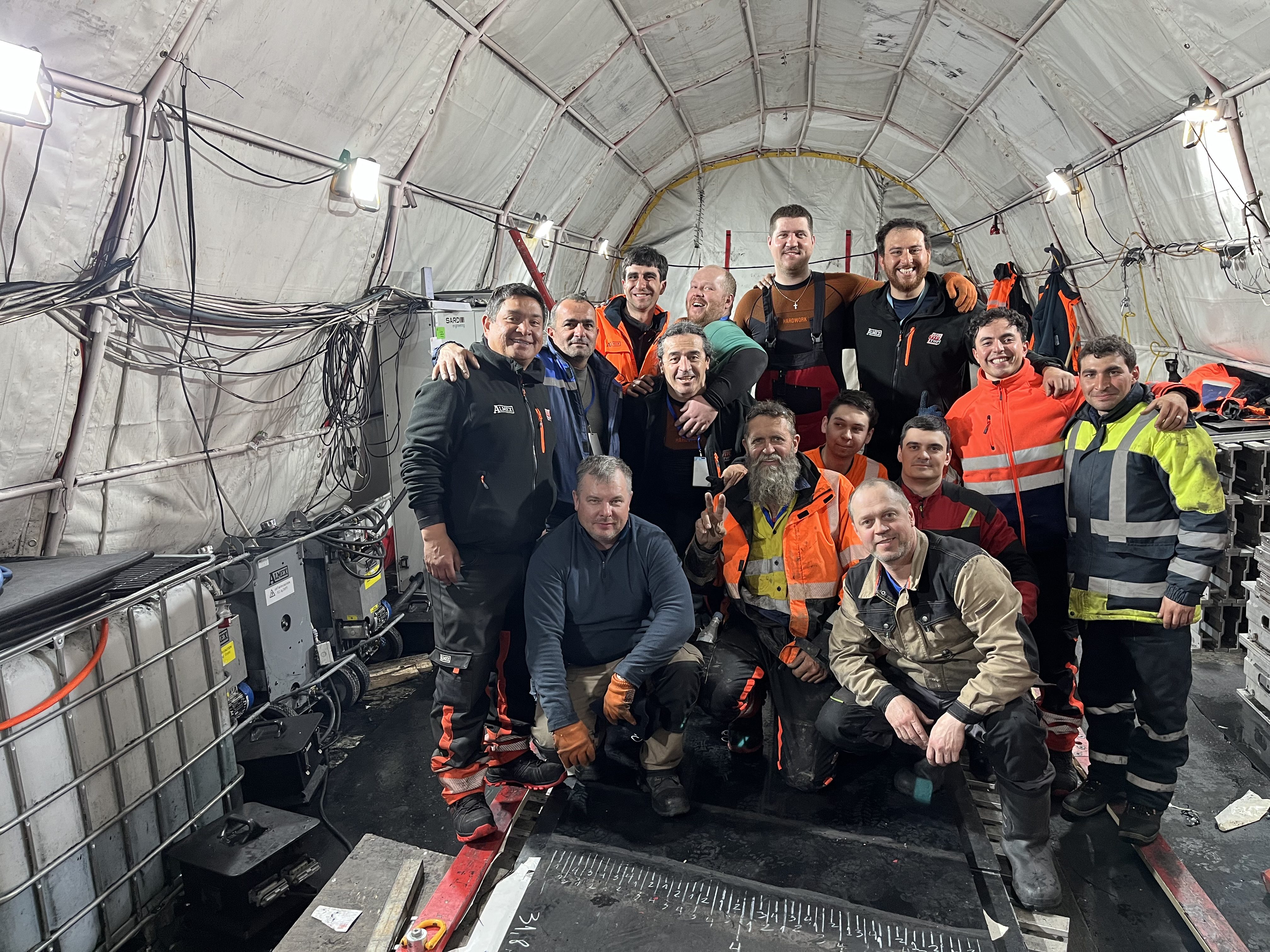 REMA TIP TOP global team from 7 countries after completing Armenia conveyor belt install